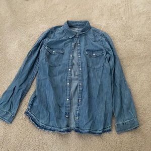 Denim Gap Girls Long Sleeve Top